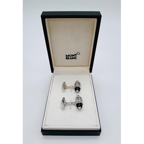 161 - A pair of vintage MONT BLANC MEISTERSTUCK cufflinks, in excellent/unused condition in original box.