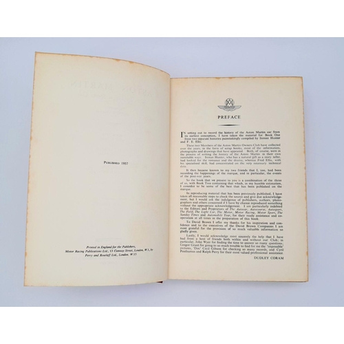 189 - A First Edition of “Aston Martin, The Story of a Sports Car” by Dudley Coram. Book One (1921-1940) a... 