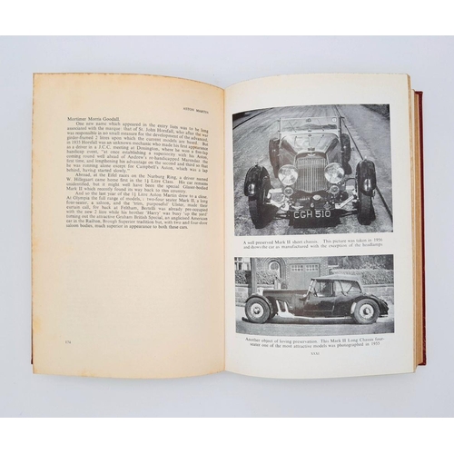 189 - A First Edition of “Aston Martin, The Story of a Sports Car” by Dudley Coram. Book One (1921-1940) a... 