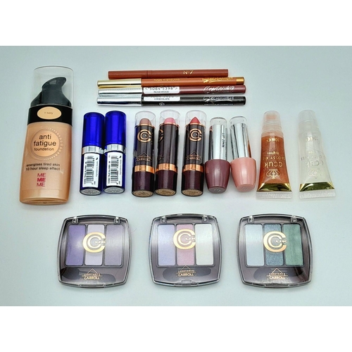 526 - A selection of branded make up, to include lip liners, lipstick, foundation and eye shadows. Please ... 