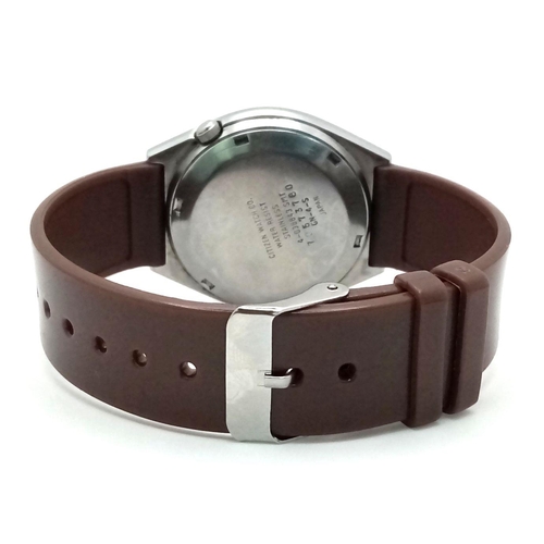 1370 - A Vintage Citizen 21 Jewels Automatic Gents Watch. Brown rubber strap. Stainless steel case - 36mm. ... 