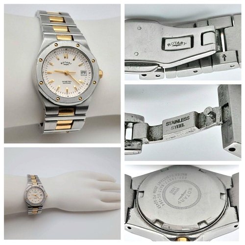 1405 - Four Different Style Quartz Ladies Watches - Laurine, Fossil, Rotary and a Seksy. All in working ord... 