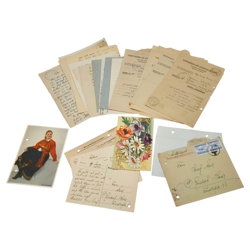 1335 - A Fascinating Parcel of 25 Original WW2 Prisoner of War Letters and Postcards. Procured from the est... 