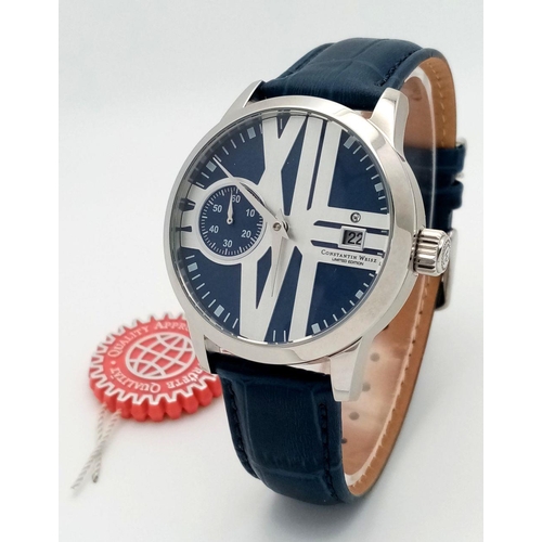 1378 - An Unworn, Limited Edition Constantin Weisz Men’s Automatic Moonphase Watch- Model 19A466CW- 50mm Ca... 