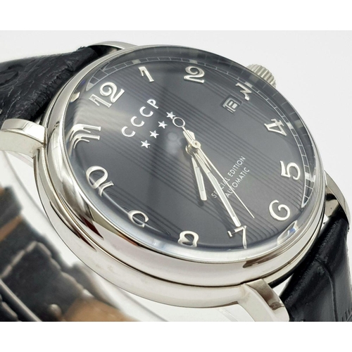 1434 - A Men’s CCCP Automatic Watch- Special Edition Model CO-7021. 42mm Case. Full Working Order. Complete... 