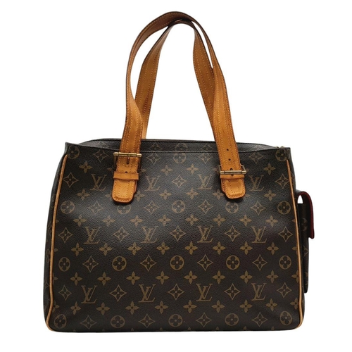 129 - A Louis Vuitton Viva Cite Large Shoulder Bag. Coated LV canvas exterior with two large pockets. Brow... 