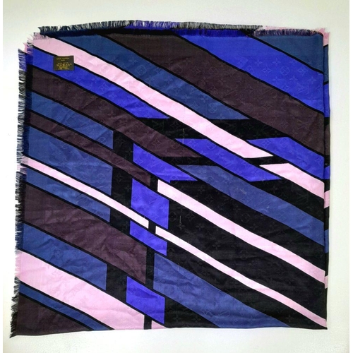 292 - A Louis Vuitton Multi-Colour Scarf. Silk and wool blend. 145cm x 145cm. Italian made. ref: 19590