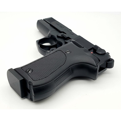 828 - A Walther CP88 Nickel .177 CO2 Pistol, with additional 4.5mm pellets in padded presentation case. UK... 