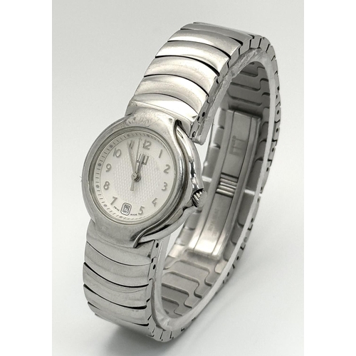 1637 - A Dunhill Quartz Ladies Watch. Needs a battery plus the strap does not snap into place - hence the p... 