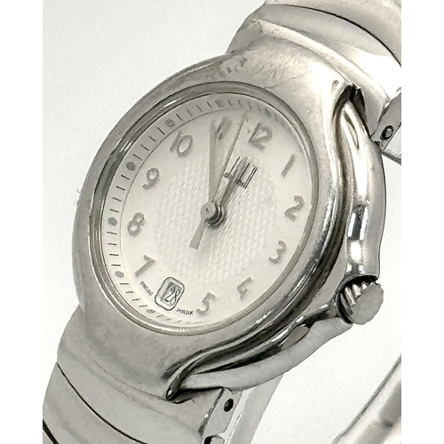 1637 - A Dunhill Quartz Ladies Watch. Needs a battery plus the strap does not snap into place - hence the p... 