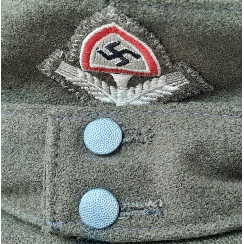 110 - A WW2 German Reich Arbeit’s Dienst (Labour Corps) Enlisted Mans-Nco’s M43 Cap.