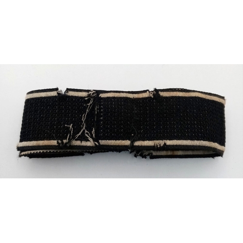 131 - A 3rd Reich SS Panzer Cuff Title “Wiking” removed from a uniform. This item passes the black light t... 