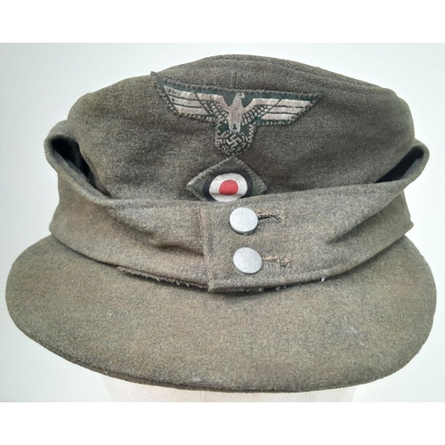 152 - A WW2 German Heer (Army) M43 Cap.