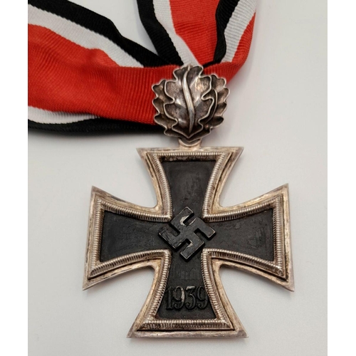 20 - A Genuine WW2 Era 800 Silver Taylors Copy Knights Cross with Oak Leaves made by Franz Petzl Wien und... 