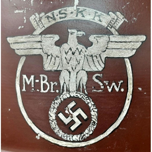 201 - A 3rd Reich N.S.K.K Motor Brigade Ostmark, Motorcycle Sports Helmet.