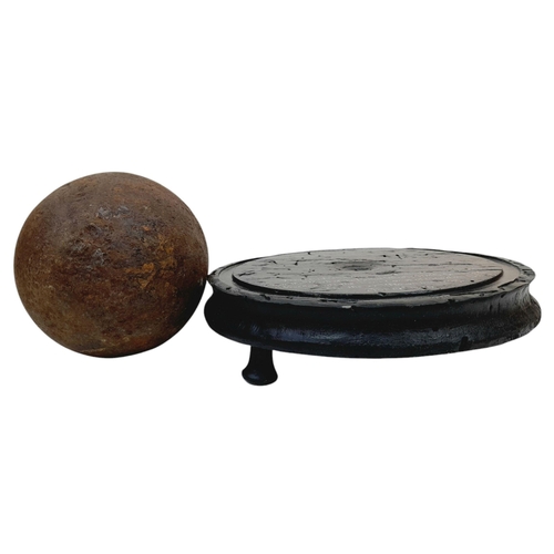 252 - A Demi Culverin Gun 4” 11 lb Cannon Ball From the Wreck of the British HMS Stirling Castle Wrecked o... 