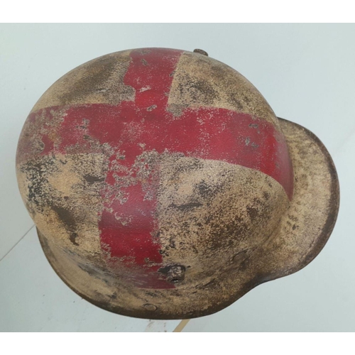 27 - A WW1 Imperial German M17 Medics Helmet. No Liner.