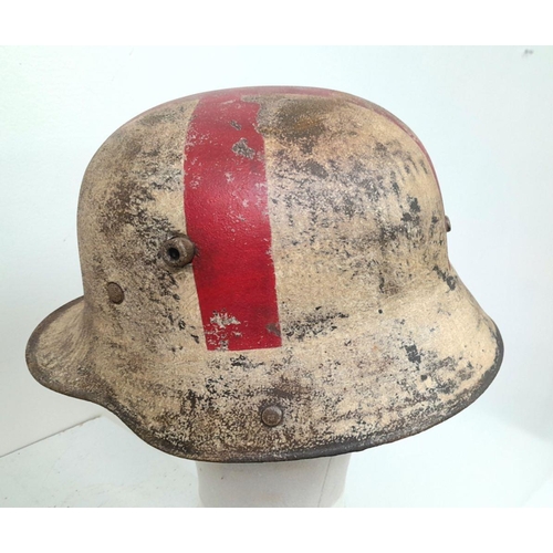 27 - A WW1 Imperial German M17 Medics Helmet. No Liner.