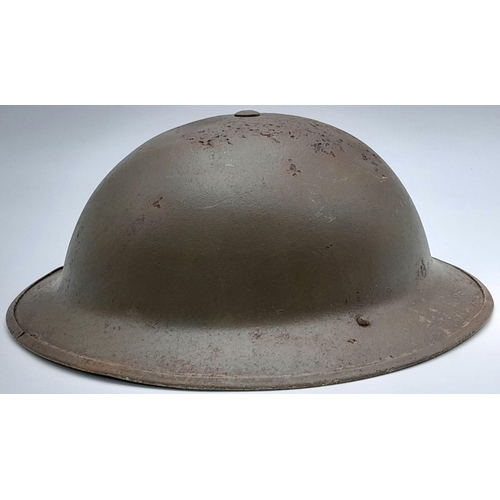 329 - A WW2 1939 Dated British Mk II Helmet and liner with insignia of the 2nd Infantry B.E.F.