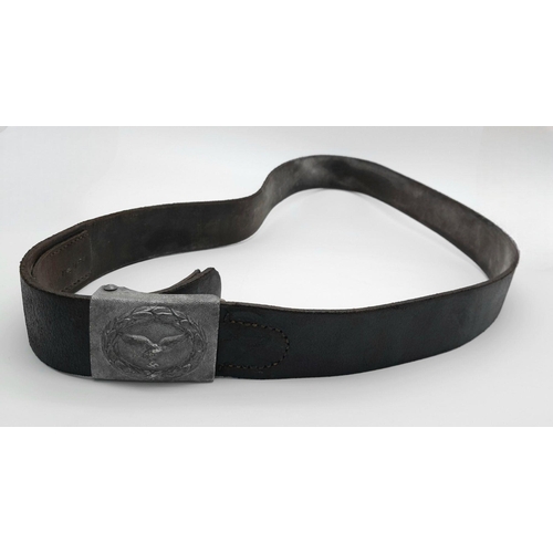 349 - A WW2 German Luftwaffe Belt & Buckle. Maker C.T.D (Christian Theodor Dicke, Lüdenscheid)