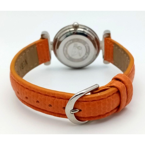 479 - A Venetian Murano Glass San Marco Decorative Ladies Watch. Tan leather strap. Case - 27mm. Quartz mo... 