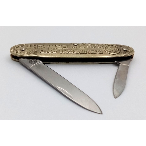 537 - 3rd Reich Patriotic Penknife “Germany Awake”