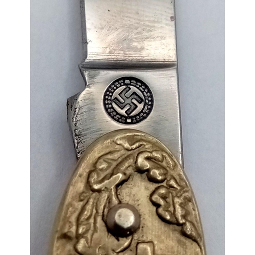 537 - 3rd Reich Patriotic Penknife “Germany Awake”