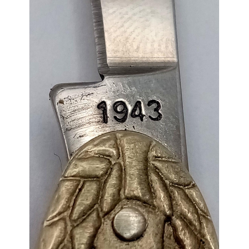 537 - 3rd Reich Patriotic Penknife “Germany Awake”