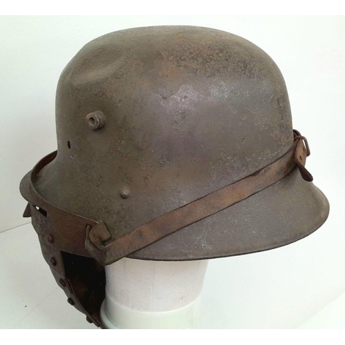 69 - A WW1 Austrian Sturmtruppen (Storm Troopers) “Shock Troops” M18 Helmet with Heavy Machine Gunners An... 