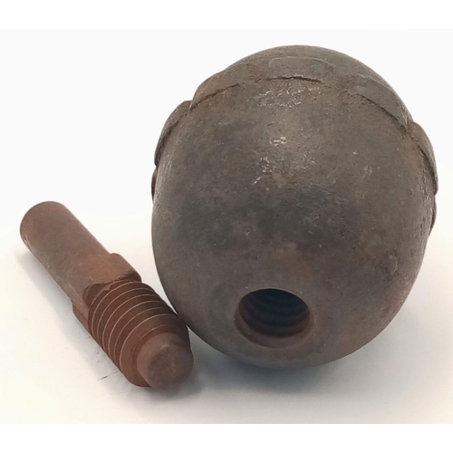 791 - An INERT WW1 German Model 17 Eierhandgranate (egg hand grenade). UK MAINLAND SHIPPING ONLY!