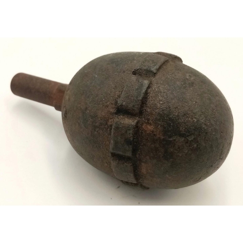 791 - An INERT WW1 German Model 17 Eierhandgranate (egg hand grenade). UK MAINLAND SHIPPING ONLY!