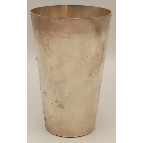 794 - A 3rd Reich Flying Club Silver Plated Goblet.