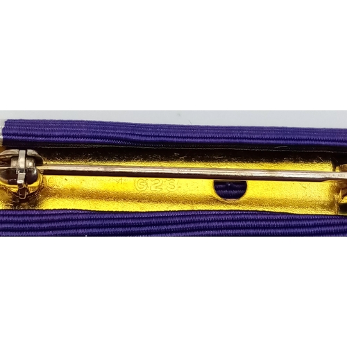 896 - A Vietnam War Era Purple Heart in original case. The ribbon bar is missing as it would have been on ... 