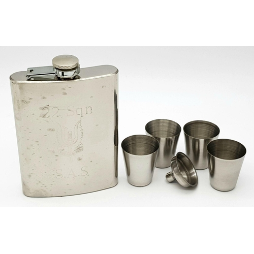 1096 - An S.A.S Hip Flask Set.