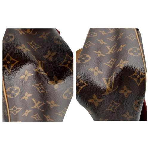 122 - A Louis Vuitton Viva Cite Shoulder Bag. Coated LV canvas exterior with two large pockets. Gold tone ... 