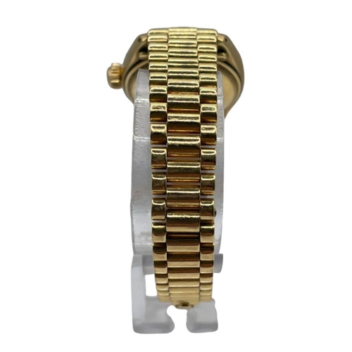 16 - 18k Yellow Gold Rolex Datejust watch, 26mm case with Champagne Diamond Dot Dial on a Presidential St... 