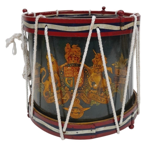 341 - A Vintage, Genuine Royal Air Force Drum Dated 1938. Full Detailing. Requires replacement Top Skin if... 