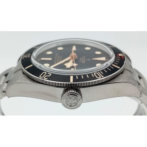 72 - A Tudor Black Bay Automatic Gents Watch. Model - 79030n. 2021. Stainless steel bracelet and case - 3... 