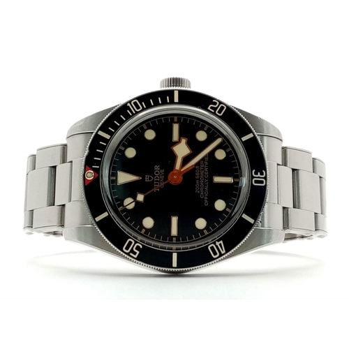 72 - A Tudor Black Bay Automatic Gents Watch. Model - 79030n. 2021. Stainless steel bracelet and case - 3... 