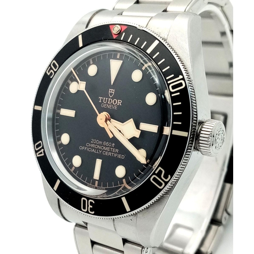 72 - A Tudor Black Bay Automatic Gents Watch. Model - 79030n. 2021. Stainless steel bracelet and case - 3... 