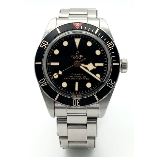 72 - A Tudor Black Bay Automatic Gents Watch. Model - 79030n. 2021. Stainless steel bracelet and case - 3... 