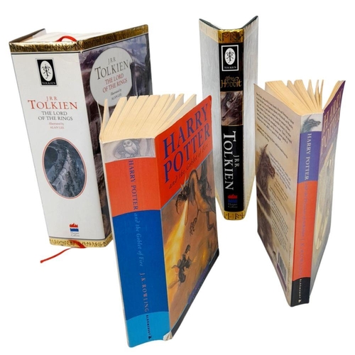 859 - A Parcel of Four Harry Potter and Related Books Comprising; 1) A Hardback Version of JRR Tolkiens ‘L... 