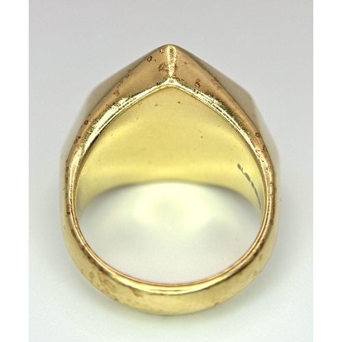 120 - A Designer Shaun Leane Gilded 925 Silver 'Star' Ring.  Size M. 15.8g. Comes with case. ref: STK01973... 