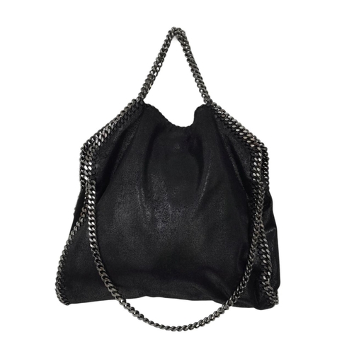 2 - A Stella McCartney Black Fallabella Chain Link Bag. Colourful stud exterior. Spacious rose coloured ... 