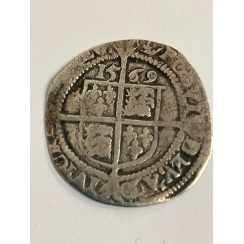 532 - 1569 ELIZABETH I HAMMERED SILVER SIXPENCE. Please see pictures.