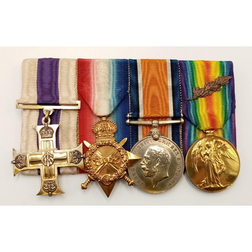 226 - A First World War Military Cross group of four to the Royal Field Artillery, consisting of:  Militar... 