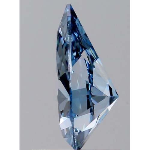 443 - 1.01CT PEAR SHAPED LAB-GROWN BLUE DIAMOND, COLOUR FANCY VIVID BLUE, CLARITY VS1. COMES WITH IGI CERT... 