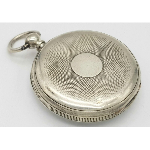 898 - A Gents Silver Key-wind Pocket Watch. In working order.