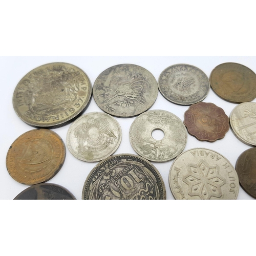 900 - A Small Collection of World Coins - a few silver.