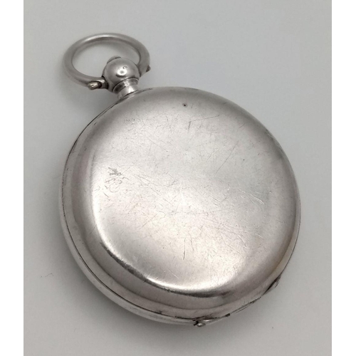 919 - A Silver Waltham Pocket Watch. Ticks but as found.